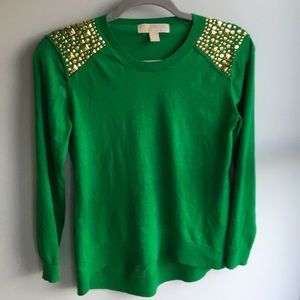 Michael Kors sweater. Green, medium.